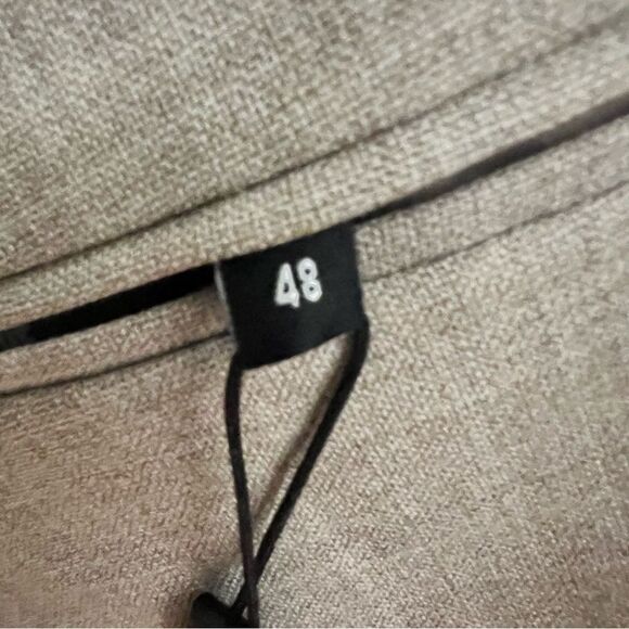 NWT The Kooples men's BEIGE WOOL SUIT FITTED JACKET size 48 French us size 38 - Picture 6 of 16